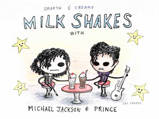 Milkshakes w MJ and Prince by Joe Sparks